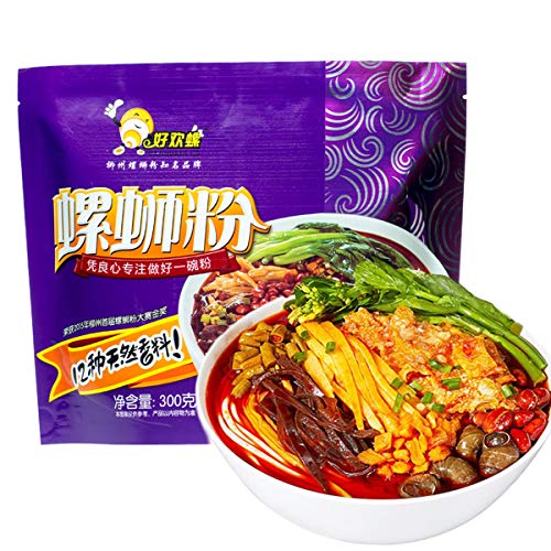 Liuzhou River Snail Rice Noodles, å¥½æ¬¢èžº æŸ³å·žèžºè›³ç²‰ luo si fen, Guangxi Special Product Liuzhou Snail Noodles, Snail Rice Noodles, luo si rice noodles, 300g(Pack Of 1)