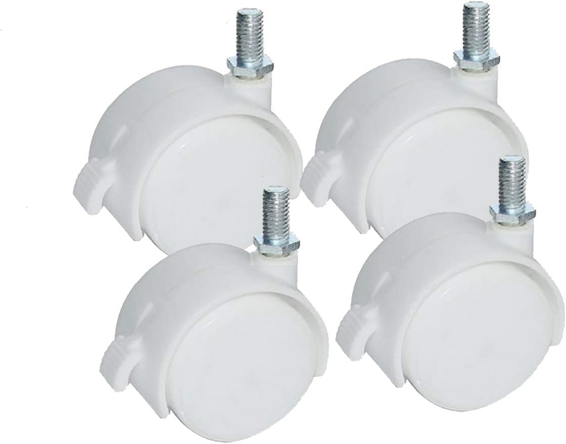 FixtureDisplays® 2" Threaded Stem Casters, 10mm Stem