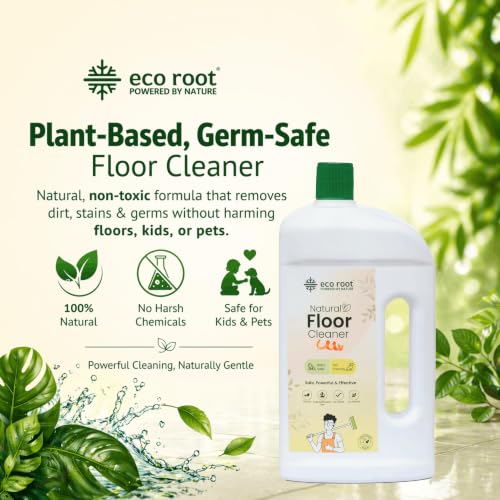 Image of Natural Floor Cleaner Liquid - 5L Pack For Home, Kitchen, Bathroom & Pet Areas, Herbal Enzyme-Based for Daily Mopping, Biodegradable, Chemical Free, Baby & Pet Safe, Multi-Surface Use