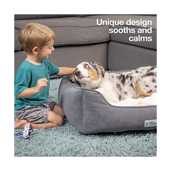 PetFusion-Calming-Cuddler-Dog-Bed-Cat-Bed-Anti-Anxiety-Dog-Bed-for-Small-Dogs-Cats-Loose-Blanket-Promotes-Burrowing-Dogs-Kneading-Cats-CertiPUR-US-Memory-Foam-1-Year-Warr Orthopedic Dog Beds with Anxiety Relief - Joint Pain Relief for Dogs