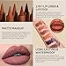 Aaiffey Gradient Lip Liner Matte Crayon Lipstick Set, Flawless Contour and Gradual Ombre Effect Lip Pencil High Pigmented Smudge Proof Waterproof Easy to Use Cone Tip (04#+06#+07#)