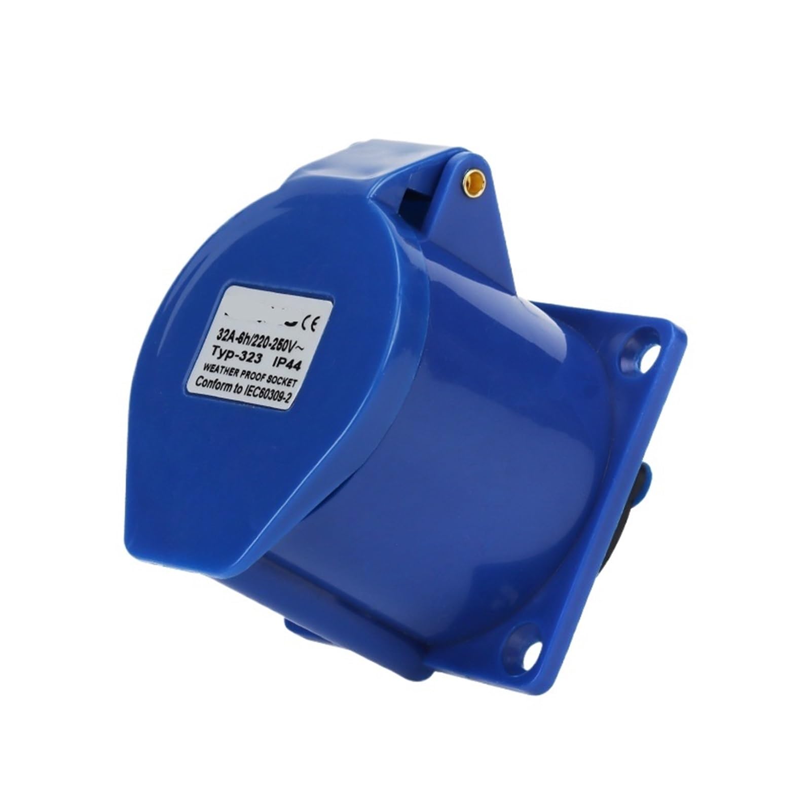 MUYTQAERG ZQ-323 Aviation Socket 3 Holes 3X32A Waterproof IP44 Concealed Direct Industrial 32a