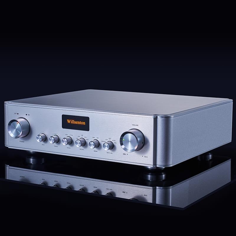 Willsenton R-11 Pre-Amplifier Phono Stage EH6922 Tube Preamp MM/MC Balance (Silver)