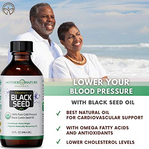 Black Seed Oil - Premium Organic Cold-Pressed Cumin Nigella Sativa (32 oz) - for Immunity Support, Joints, Digestion, Hair & Skin - Extra Virgin, Gluten-Free, Non-GMO & Vegan with Omega 3,6, & 9