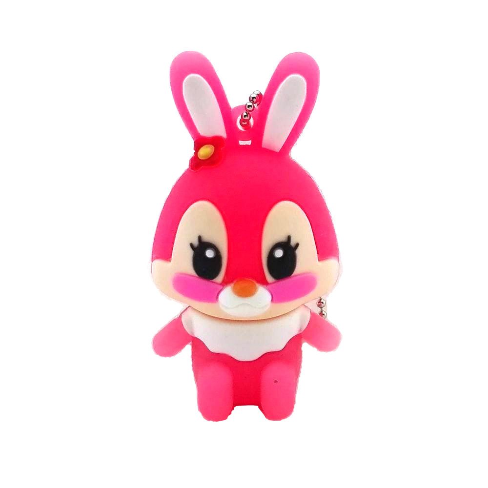 Aneew Pendrive 16GB Animal Pink Rabbit USB Flash Drive Memory Stick