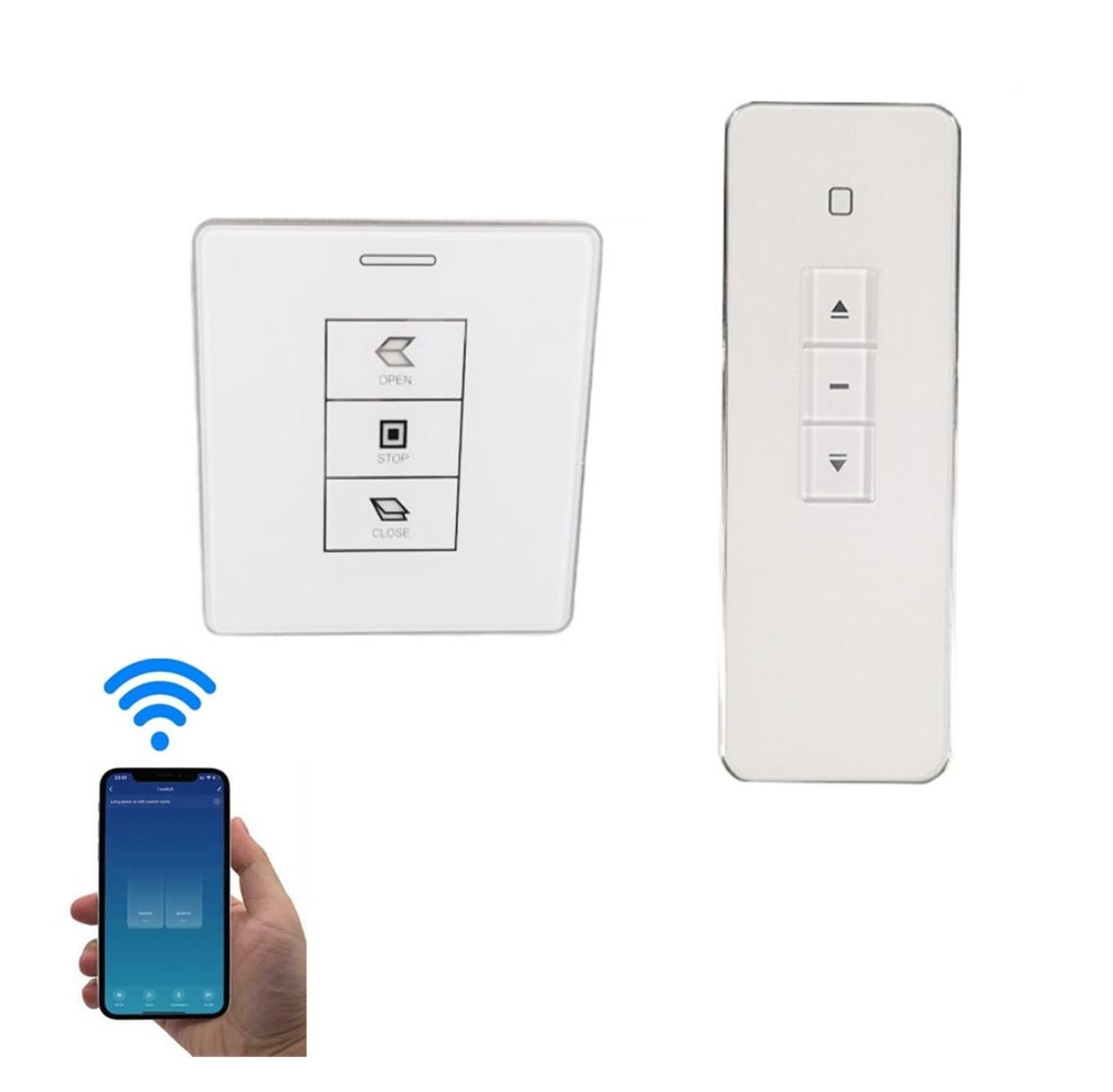 Garagentoröffner, 400 mm elektrischer Home Chain automatischer Schiebefensteröffnerschalter TUYA WiFi Fensterantrieb Passend für vielseitige Tore (Color : Kit4)
