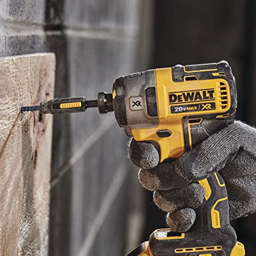 DEWALT Parafusadeira de Impacto de 1/4 Pol. (6,4mm) 20V MAX* XR Ion-Lítio 3VVR 2.700 RPM Sem Bateria