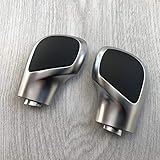 Produkttyp: Schaltknauf 1PCS Chrom matt mit Lederschaltknauf Getriebe Seitendeckel DSG Emblem/Fit for VW Golf 6 R 7 GTI Passat B7 B8 CC R20 Jetta MK6 GLI (Color Name : 5)
