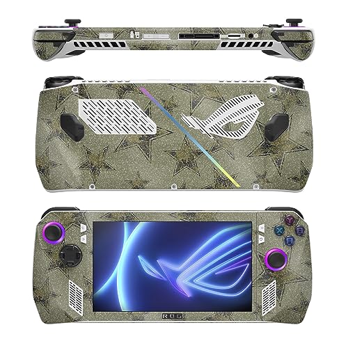 Image of MightySkins Glossy Glitter Skin Compatible with Asus ROG Ally - Army Star | Protective, Durable High-Gloss Glitter Finish | Easy to Apply, Remove, and Change Styles