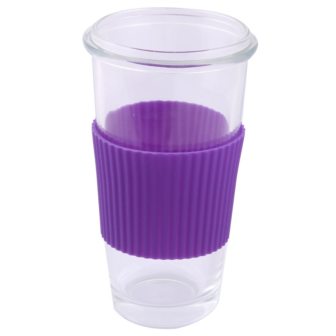 sourcingmap Silicone Anti-Slip Glass Bottle Mug Cone Cup Sleeve Protective Lid Purple, 8 x 6cm/3.1" x 2.4" - Image 4