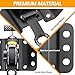 Hifybaty 2PCS Retractable Tie Down Straps for 2015-2025 Ford F150, Retractable Ratchet Straps 10 Ft Self Retracting Tie Down with Boxlink Plates Mounted Brackets Bed Mount Heavy Duty Bolt on