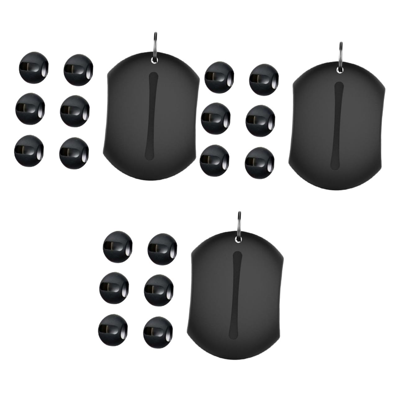 DOITOOL 21 Fundas De Silicona para Auriculares Resistentes A Arañazos Y Golpes Color Negro.