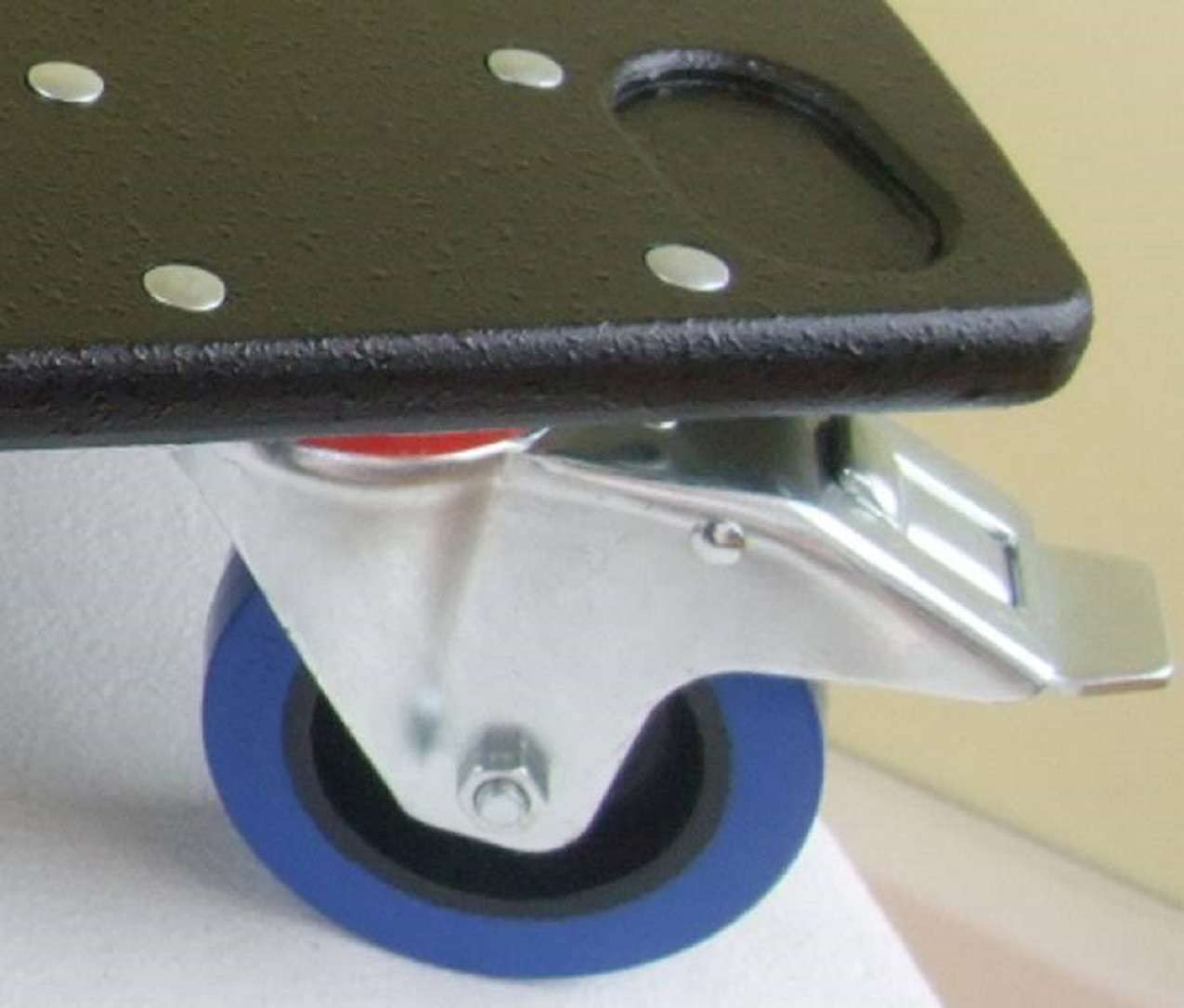 ADAM Hall Schwerlast Rollbrett 720 kg Tragkraft, 18 mm Multiplex, 100 mm Rollen (mit/ohne Bremse), Transportroller Möbelhund Möbelroller (GR-2 = 63 x 48 x 15 cm, 100 mm LENK/BREMS)