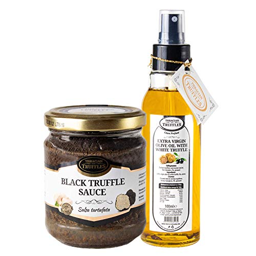 Huile d'olive extra vierge truffe blanche Tuber Magnatum Pico sauce gourmet truffe noire