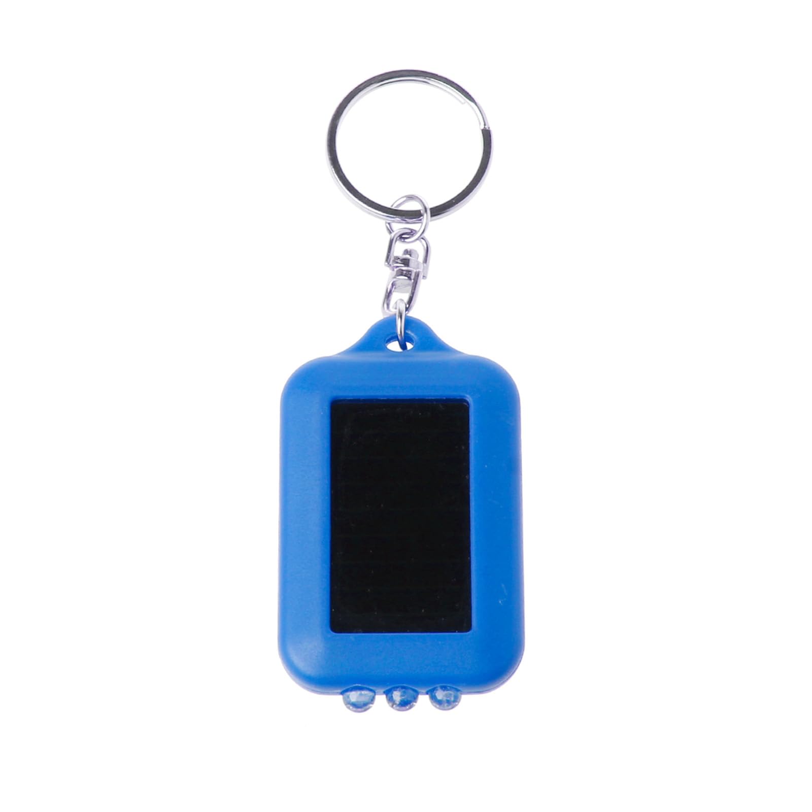 Buxuaaaa Solar Rechargeable Small Flashlight Keychain Small LED Torch Texture Suitable for Illuminations Keychain Light