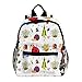Marienkäfer-Moskito-Insekten-Weiß Leichter Kinderrucksack Kleinkind Kinder Schultasche Robuster, lässiger Buchrucksack für Mädchen und Jungen 25.4x10x30cm