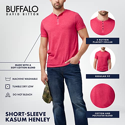 Buffalo David Bitton Men's Short Sleeve Kasum Henley4