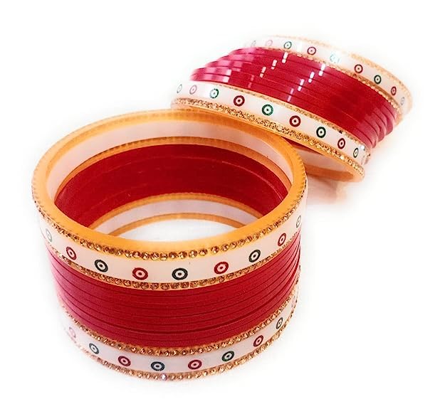 KRISHIKA JWELLERY Punjabi Chura Red Bangles for Womens Marriage Jewellery Dulhan Chuda Set (2.4) (B0CCXHW9TB) Amazon Price History, Amazon Price Tracker