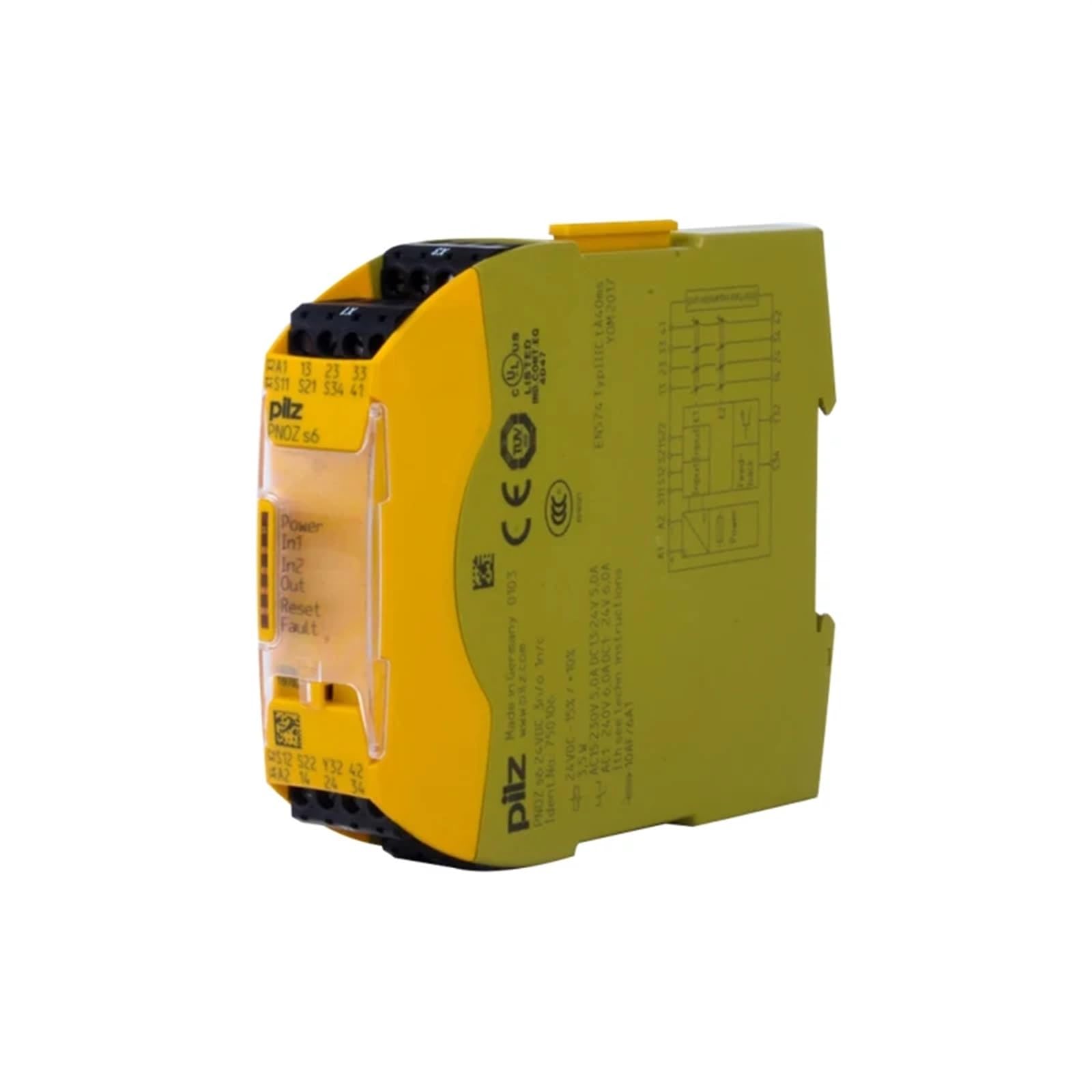 Relais de sécurité S6 C 24 V CC dispositif de protection pour circuit 751106