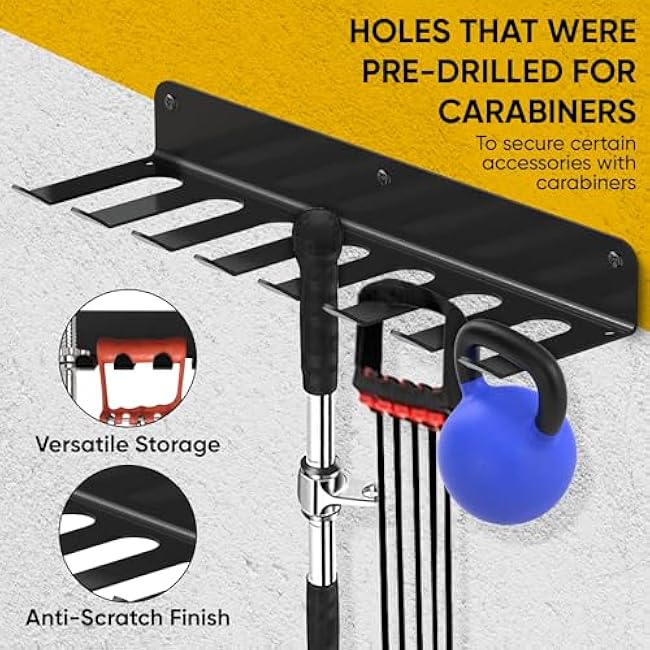 2-in-1 Gym Storage Rack + Jump Rope, Baseball bat wall mount, Gym organization for home gym, Bat holder wall mount, Baseball bat holder for wall, Home gym storage rack, Gym equipment storage, Bat holder, Bat holder for dugout fence, Gym organization, Weight rack for home gym.