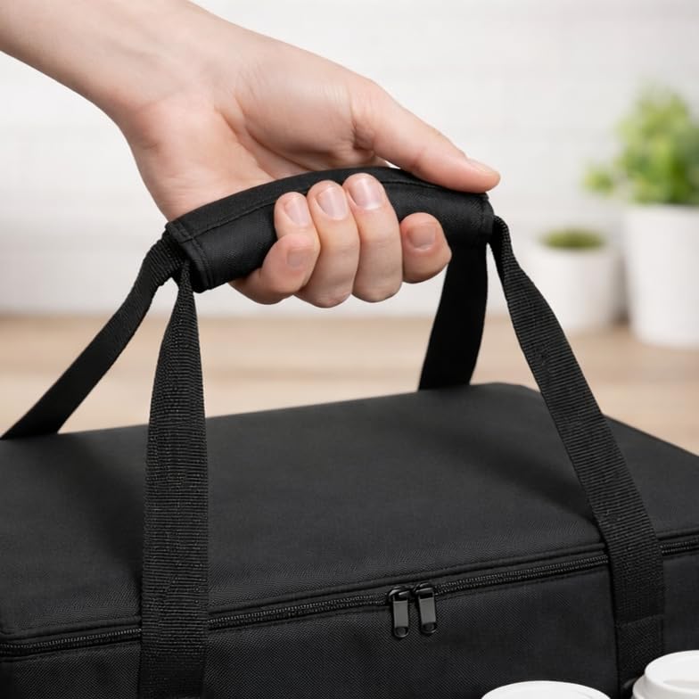musbus catering bag for doordash uber eats 22x14x13 Insulated Food Delivery Bag with Cup Holders/Drink Carriers Premium XXL, Beverages, Grocery, Pizza, Commercial Quality Hot and Cold hot boxes - Image 7