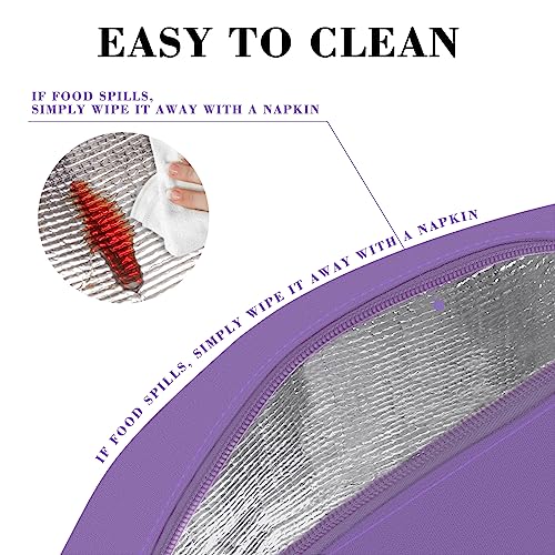 Kubya Lunch Bag Lunch Box For Women Men Reusable Insulated Lunch Box For Adult Lunch Tote Bag Lunch Container For Office Work Picnic Beach Or Travel（Purple） #TOP6