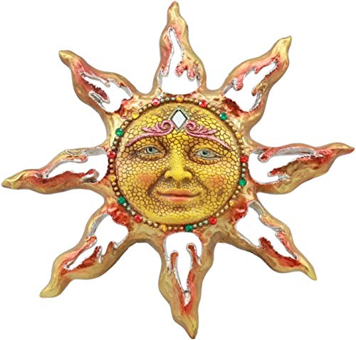 Ebros Beautiful Filigree Mosaic Celestial Solar Radiant Surya Belenos Sun God Wall Decor Figurine Colorful Home Decor Plaque Celestial Star Suns Face Wall Plaque #TOP4