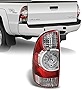 AKKON - For 05-15 Toyota Tacoma Pickup Truck Red Clear Rear Tail Lights Brake Lamps Driver Left Side Replacement