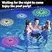 Solar Rechargeable Floating Pool Lights(2 Pack), Pool Lights That Float with Remote Control, 9 Lighting, Timing Mode, IPX7 Waterproof for Inground Pool, Bathroom, Bathtub, Pool Party