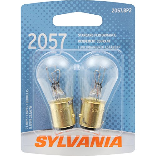 SYLVANIA 2057 Basic Miniature Bulb, (Contains 2 Bulbs)