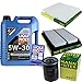 Produktbild QR-PARTS 69373684 Filter Set Inspektionspaket 5 Liter Motoröl Longtime High Tech 5W-30 MANN-FILTER Innenraumfilter Luftfilter Ölfilter