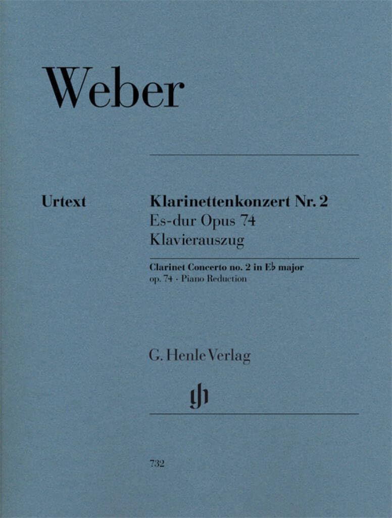 Clarinet Concerto no. 2 E flat major op. 74/2 - clarinet and orchestra - piano reduction with solo part - (HN 732)