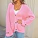 HGps8w Split Side Cardigan Sweaters for Women Loose Long Sleeve Button Down Trendy Casual Fall 2025 Knitted Outerwear Jackets