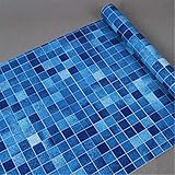 Rosa Gres Piscinas: Lista para comprar la piscina Online 15 PVC mosaico azulejos papel pintado baño piscina impermeable pegatinas de pared pegatinas de cocina...