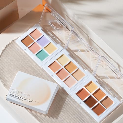 Cream Concealer Colour Correcting Palette- Cream Bronzer Contour Concealer full coverage Makeup Palette Contour Concealer Highlighter Stick Face Brightens & Shades Make Up Tool (03#) - Image 8