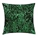 Fodera per cuscino in marmo, fodera per cuscino, materiale in granito strutturato, marmo simile a muschio roccioso, vista della superficie, stampa artistica, federa decorativa con accenti quadrati, ve
