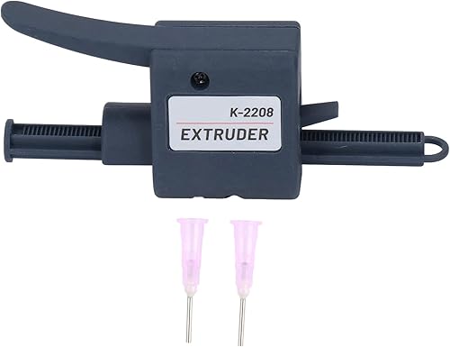 Extrusora de pasta de soldadura K2208 con boquillas de 0.051 in, dispensador de pegamento de flujo de soldadura semiautomático portátil para Extrusora de pasta de soldadura K2208 con boquillas de 0.051 in, dispensador de pegamento de flujo de soldadura semiautomático portátil para