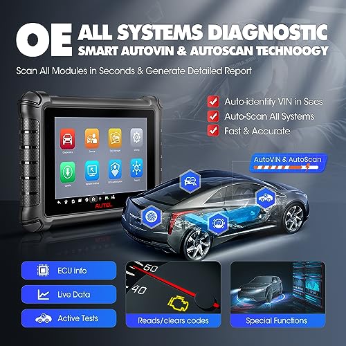 Autel Scanner MaxiCheck MX900, 2026 Bidirectional OBD2 Diagnostic Scan Tool with CAN FD DOIP, 8In US Ver. of MaxiCOM MK900 MK900BT V2.0 of MK808S MK808 MK808BT MX808S, 3000+ Active Test, 40+ Service - Image 7