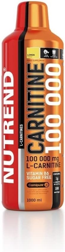 CARNITINE 100.000 1000ml zure kers Sport Taurin, cafeïne, praktische monodosis, groene thee-extract, vitaminen B1, B5 en B6, L-carnitine, Taurine, Chroom