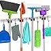 Broom and Mop Holder Wall Mounted - Broom Hanger, Closet - Broom Organizer Wall Mount - Broom Rack