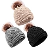 DANMY Baby Beanie Hat, Infant Newborn Toddler Winter Warm Knit Cap for Little Boys Girls, Winter Warm Hat