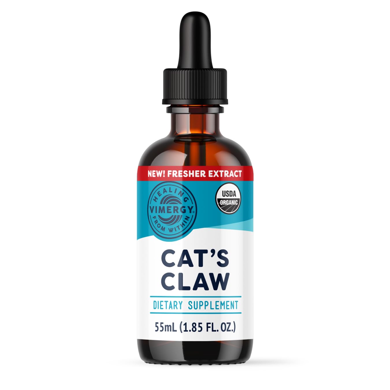 Vimergy Organic Cat’s Claw Liquid – Provides Antioxidant Support* – Benefits The Immune System* – Organic, Vegan, Gluten-Free, Non-GMO – 30 Servings (55 ml)