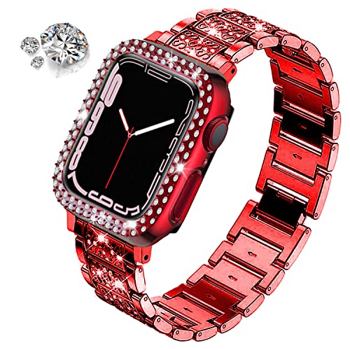 DEALELE Bands and Case Compatible with Apple Watch Series 9/8 / 7 (41mm) - Image 2