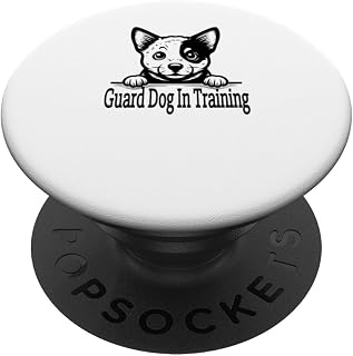 Australian Cattle Dog Guard Dog in Training Funny Dog Puppy PopSockets Standard PopGrip