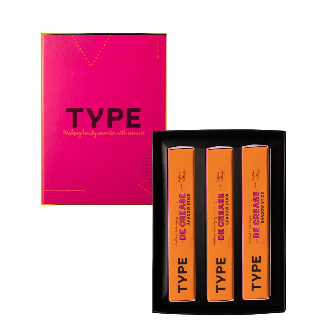 Type Beauty Inc. De Crease Eyeshadow Stick|Gift Set For Women | Pack Of 3 (Smokey)