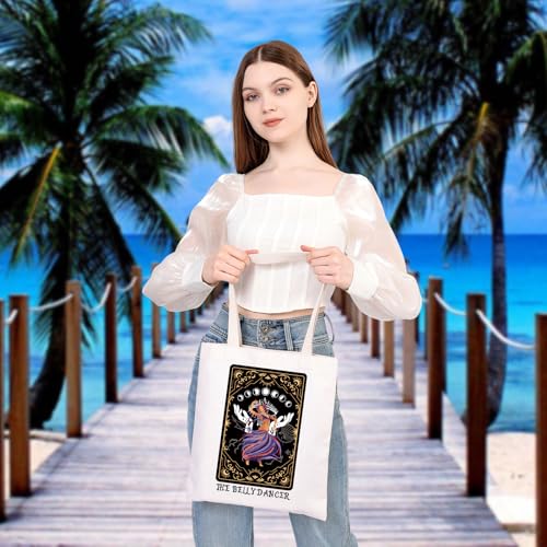 BDPWSS Belly Dancer Gift Belly Dancing Tote Bag Dance Lover Gift The Belly Dancer Tarot Cards Travel Pouch For Dancer Bag4