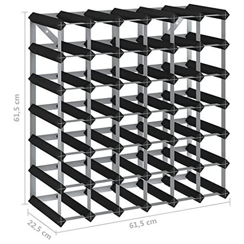 Soporte para vino de madera maciza para 42 botellas miniatura 5