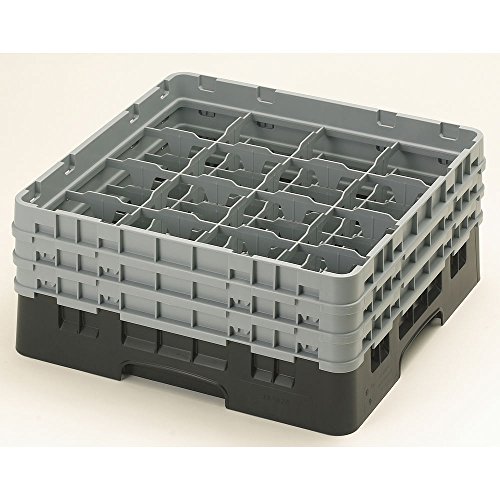 Camrack Glass Rack, W/3 Extenders, Full Size, 16 Compartments, 4-3/8'' Max. Dia., 6-7/8'' Max. (3 Pieces/Unit)