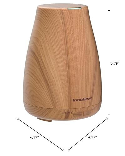 Miniatura 8 de InnoGear difusor de aceites esenciales con aceites difusor de aromaterapia de 150 ml con 6 juegos de aceites esenciales juego de regalo de