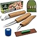 BeaverCraft S13 Wood Carving Tools Set for Spoon Carving 3 Knives Wood Carving Kit for Beginners Hook Knife Wood Carving Right-Handed Spoon Carving Whittling Knives (S13 Right-Handed)